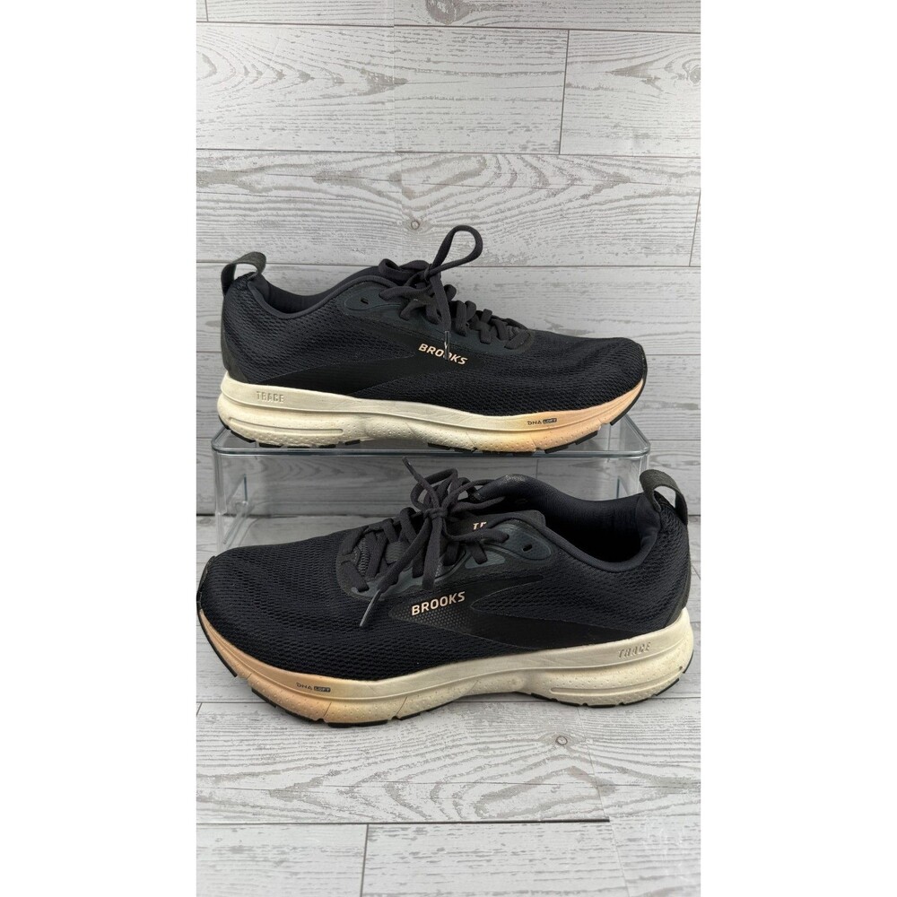 Brooks Trace 4 1204411B037 Black 10B Womens Sneakers Mesh Running Shoes #556